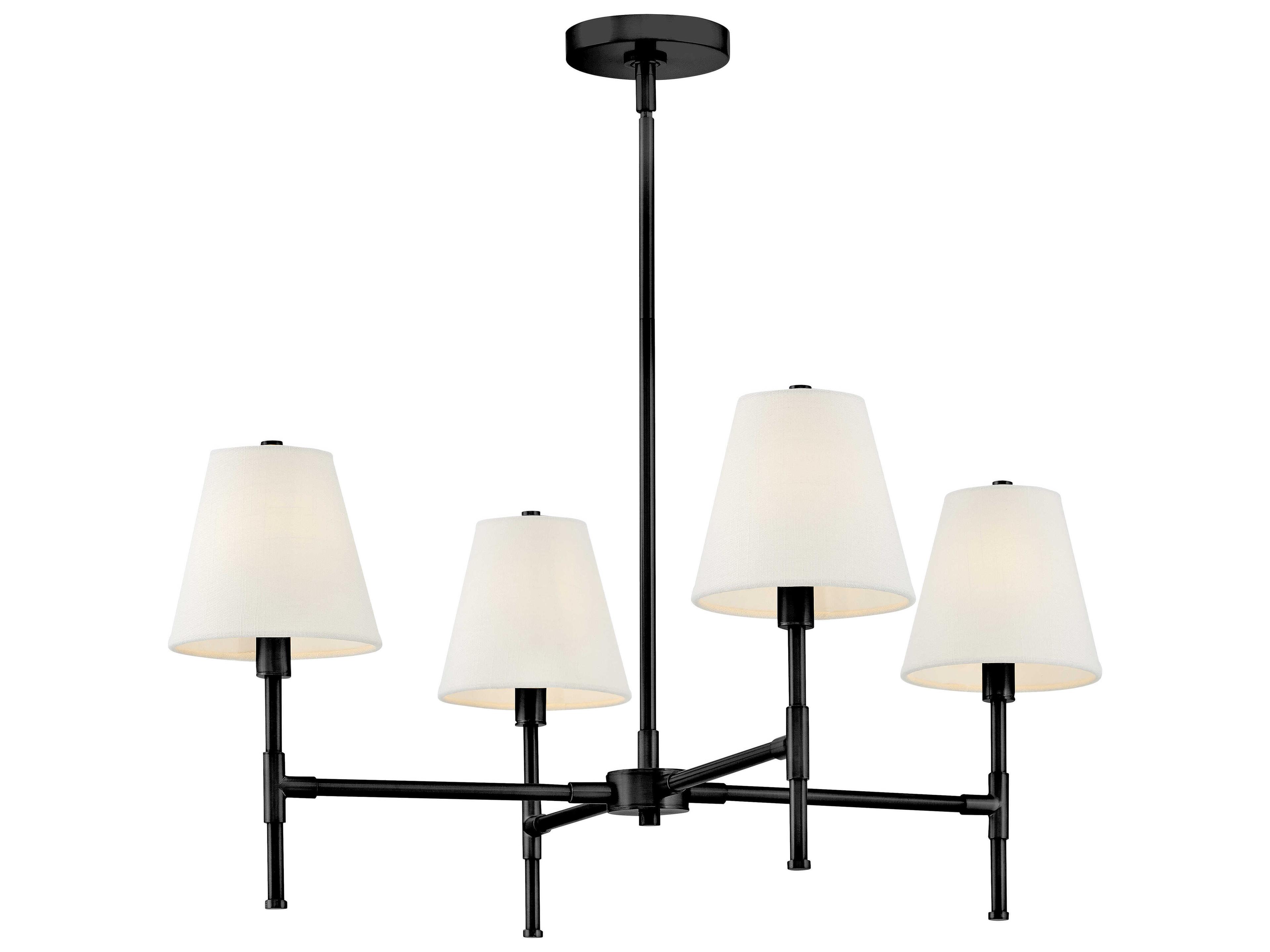 Lark Living Beale 4-Light Black Empire Chandelier