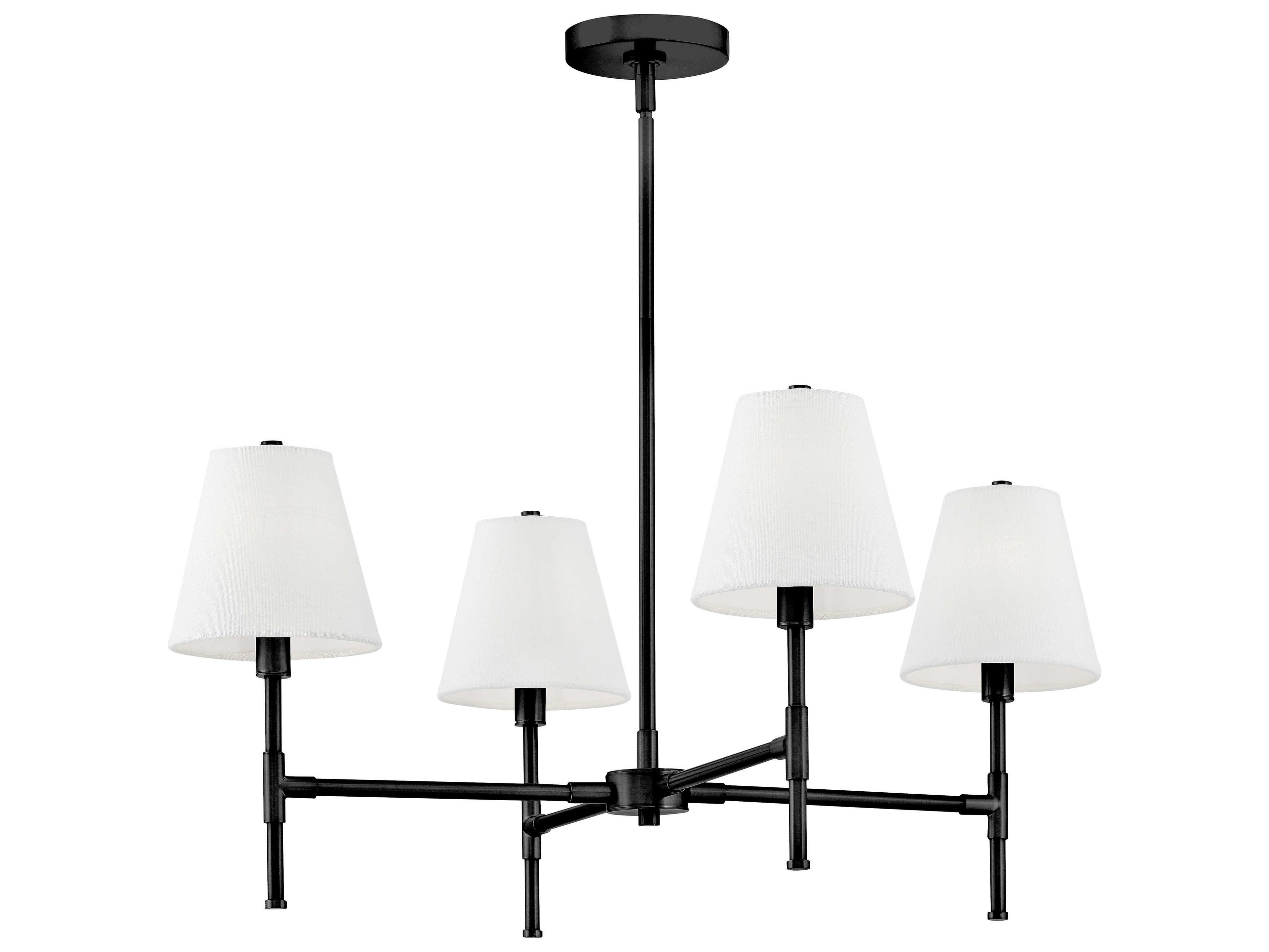 Lark Living Beale 4-Light Black Empire Chandelier