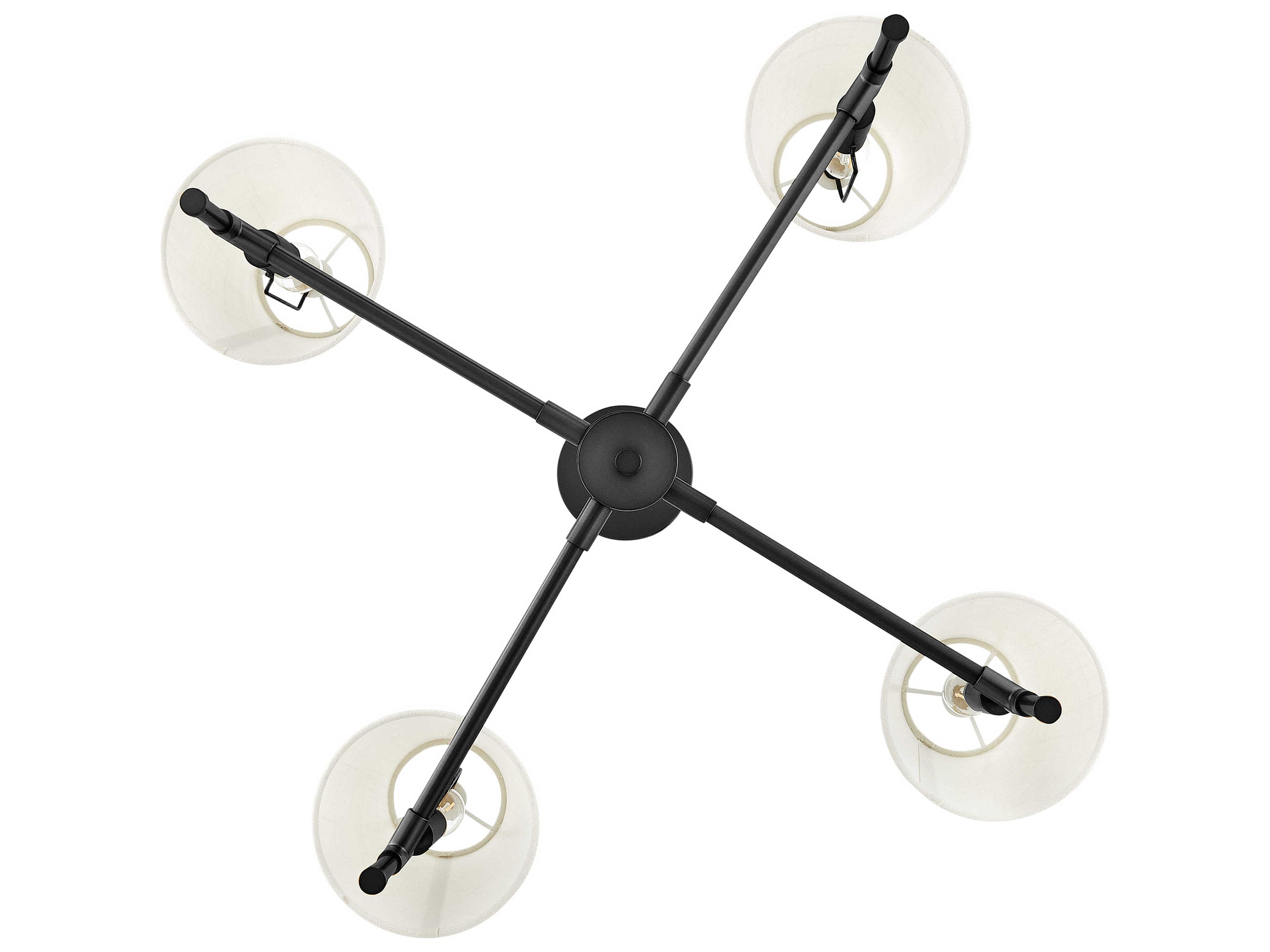 Lark Living Beale 4-Light Black Empire Chandelier