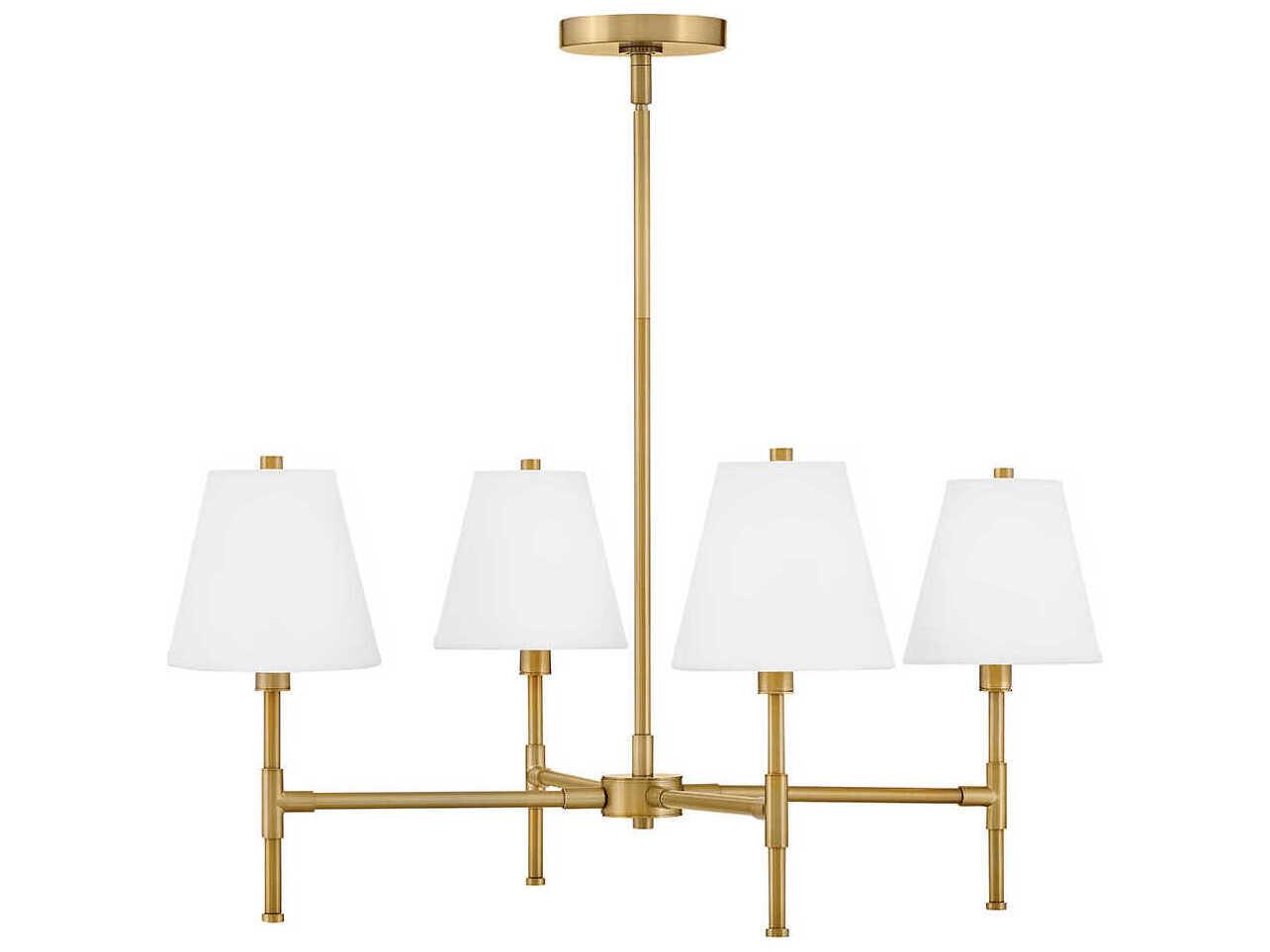 Lark Living Beale 4-Light Lacquered Brass Empire Chandelier
