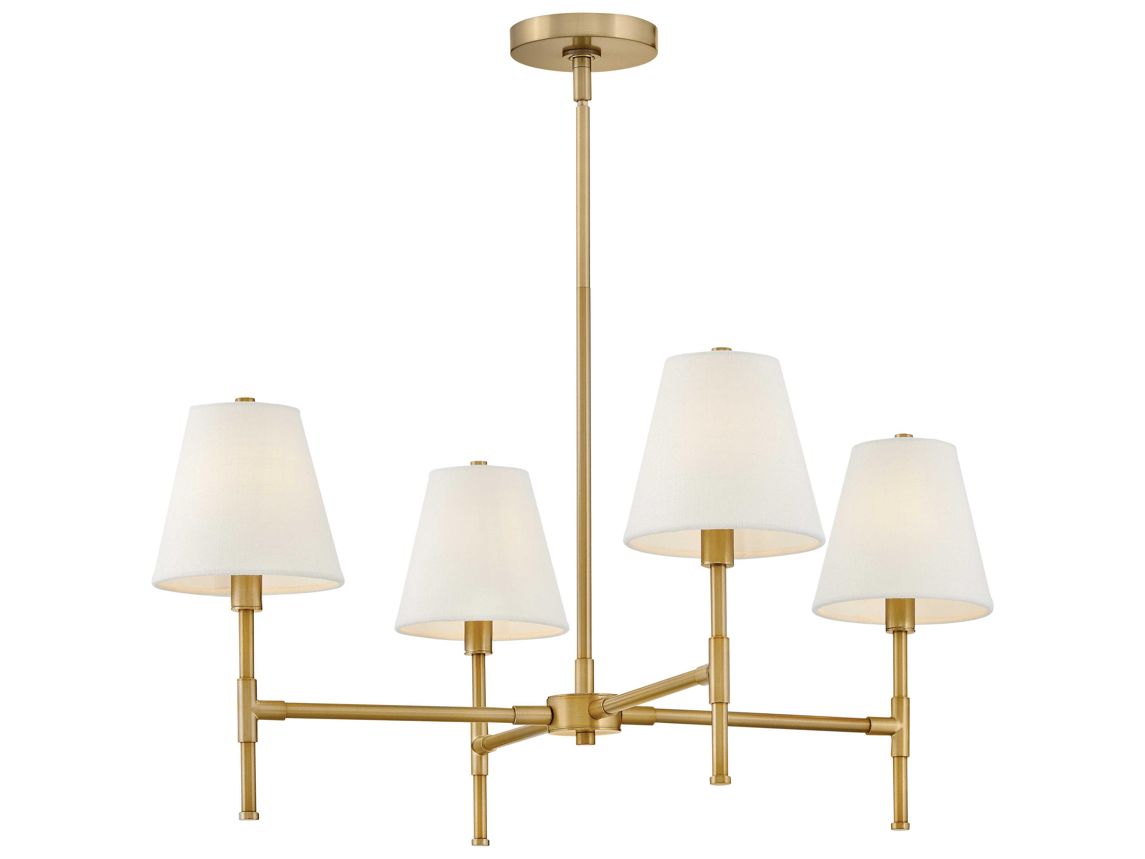 Lark Living Beale 4-Light Lacquered Brass Empire Chandelier