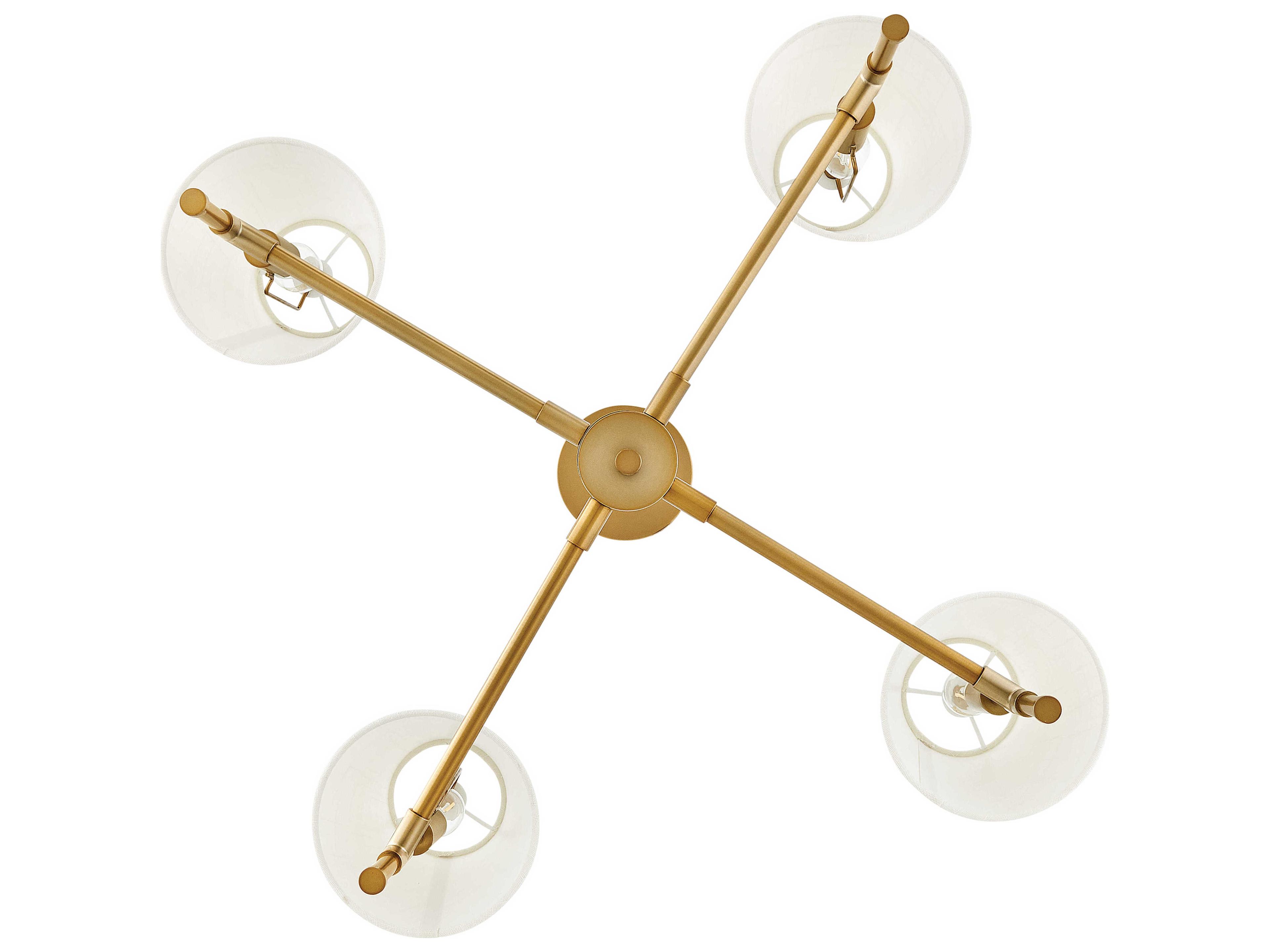 Lark Living Beale 4-Light Lacquered Brass Empire Chandelier