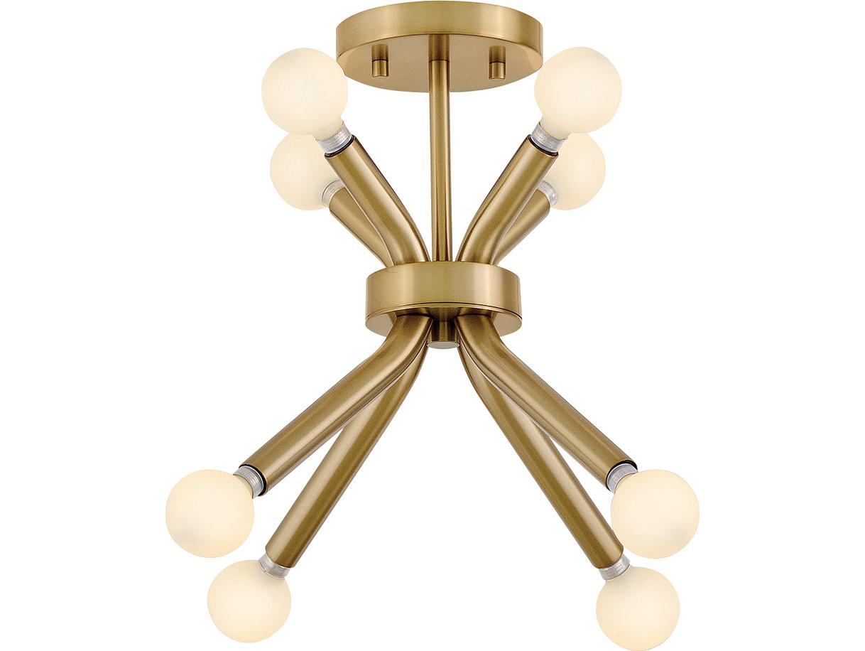 Lark Living Axton 8-Light Lacquered Brass Linear Mini Pendant