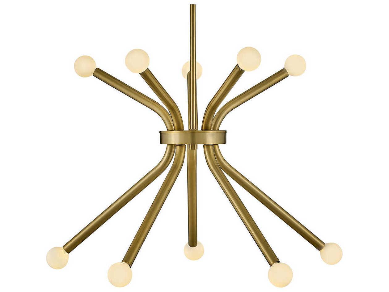 Lark Living Axton 10-Light Lacquered Brass Chandelier