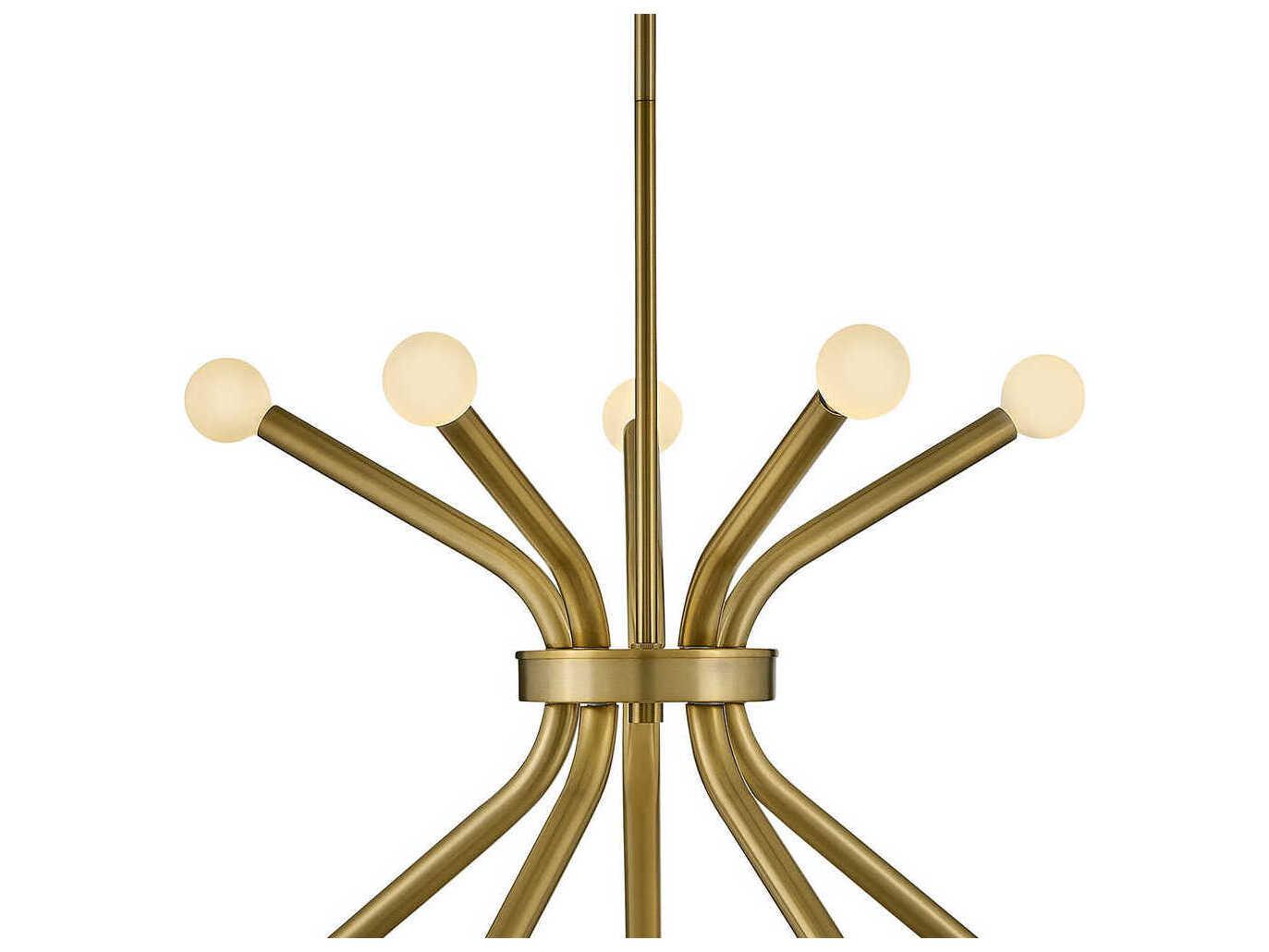Lark Living Axton 10-Light Lacquered Brass Chandelier