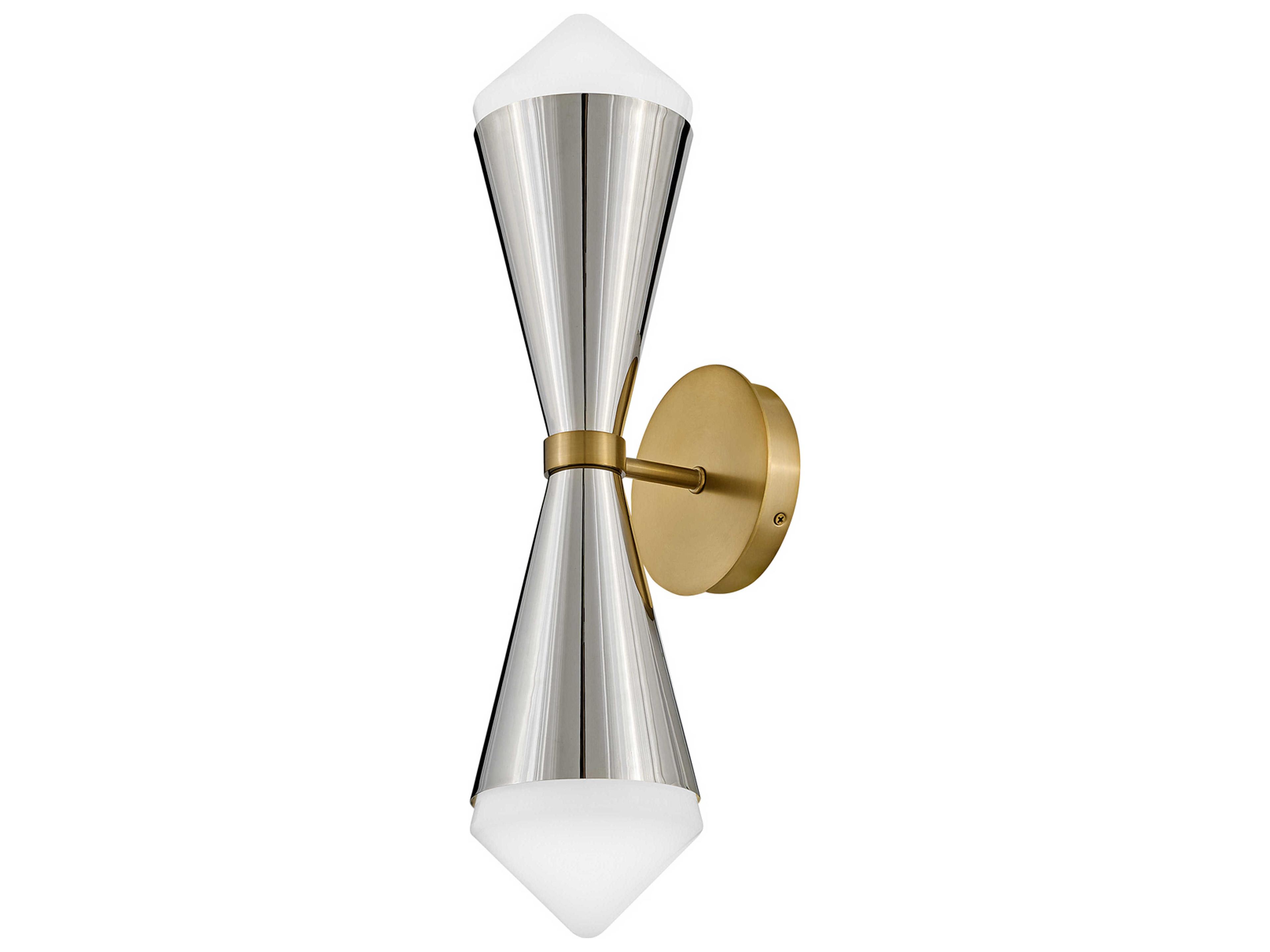Lark Living Betty 2-Light Polished Nickel Lacquered Brass Wall Sconce