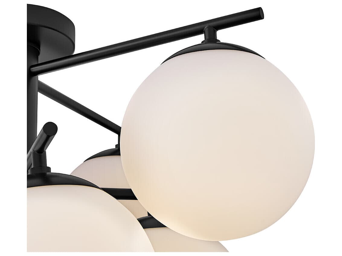 Lark Living Julep 9-Light Black Globe Flush Mount