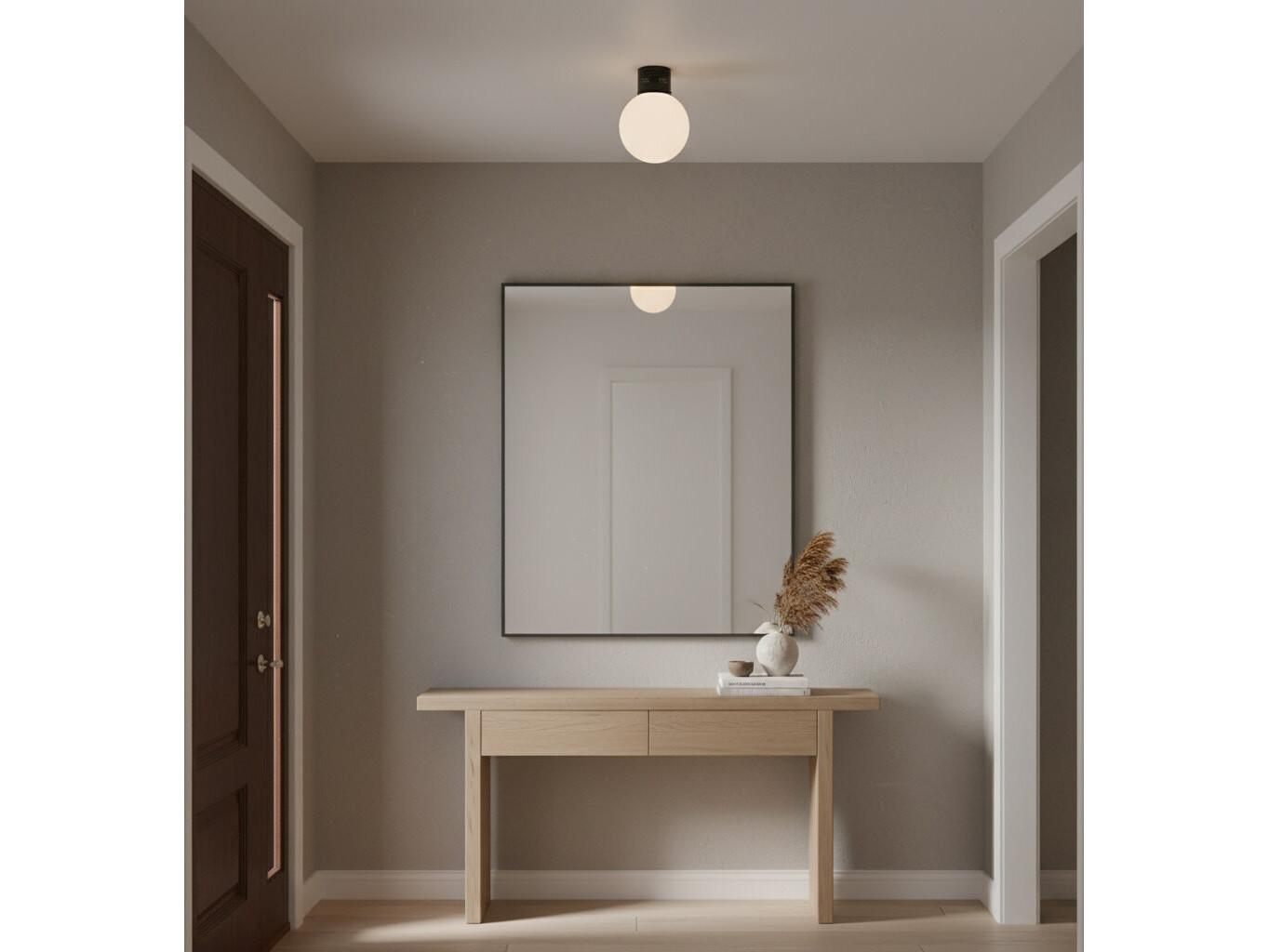 Lark Living Taj 1-Light Black Globe Flush Mount