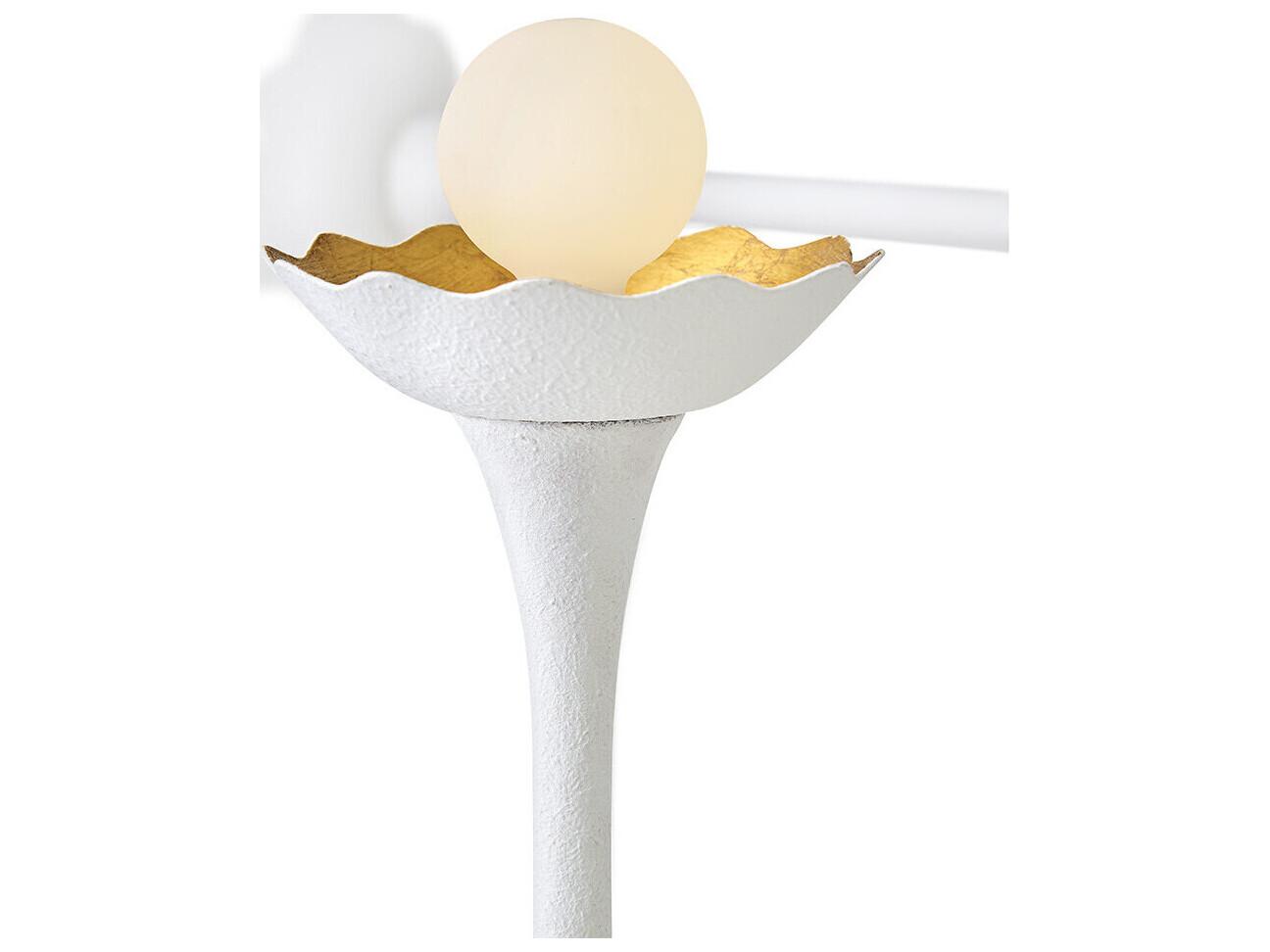 Lark Living Darla 6-Light Textured Plaster White Chandelier