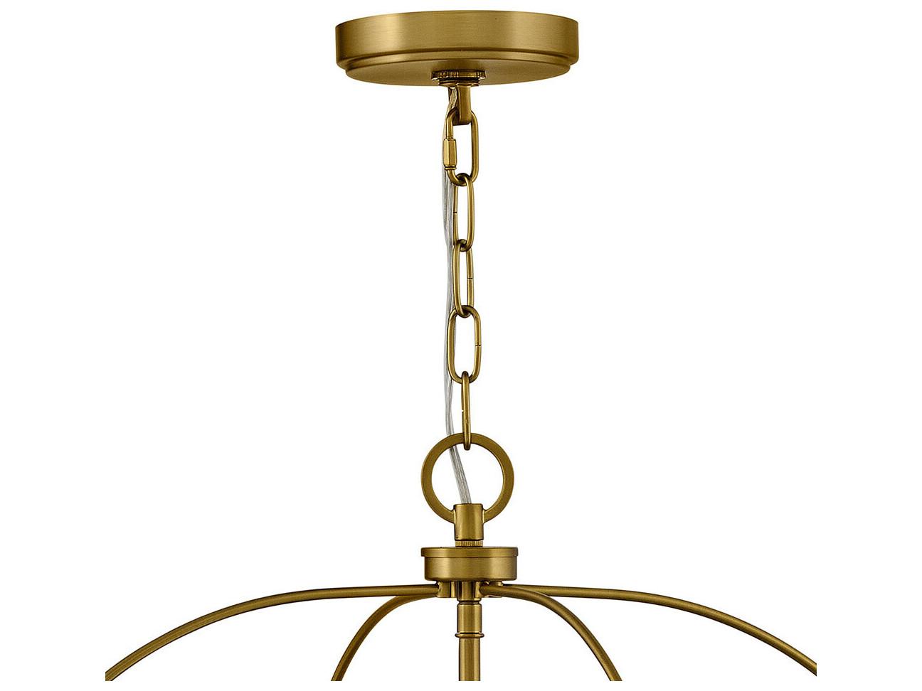 Lark Living Tate 4-Light Black Lacquered Brass Lantern Pendant
