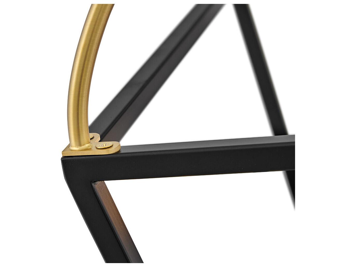 Lark Living Tate 4-Light Black Lacquered Brass Lantern Pendant