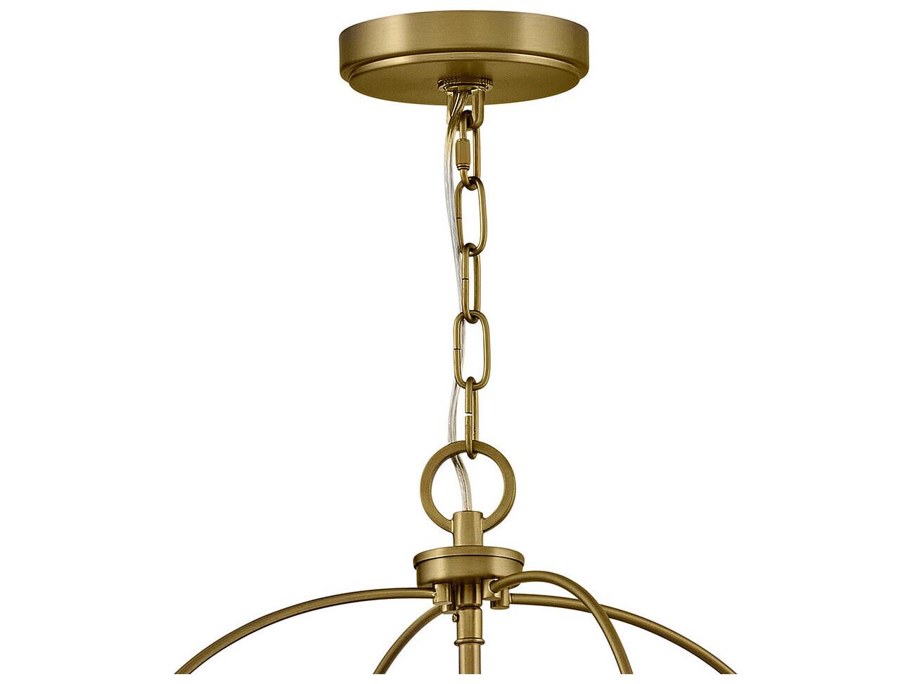Lark Living Tate 4-Light Black Lacquered Brass Lantern Mini Pendant