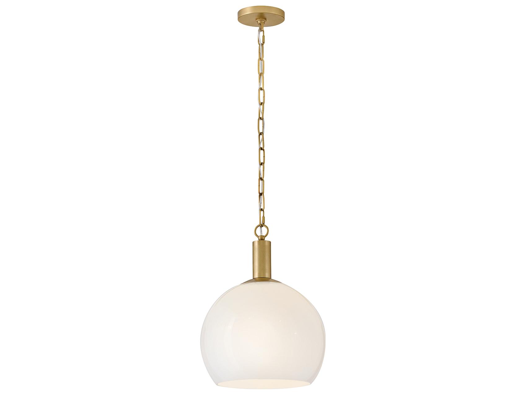 Lark Living Rivi 1-Light Lacquered Brass Pendant