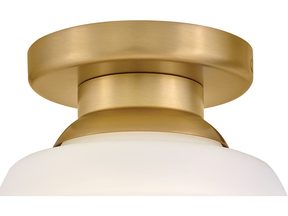 Lark Living Penny 1-Light Lacquered Brass Round Flush Mount