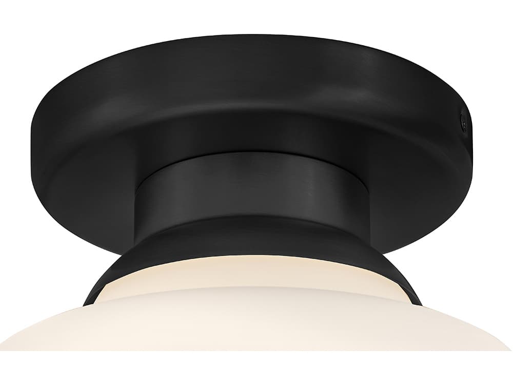 Lark Living Penny 1-Light Black Round Flush Mount