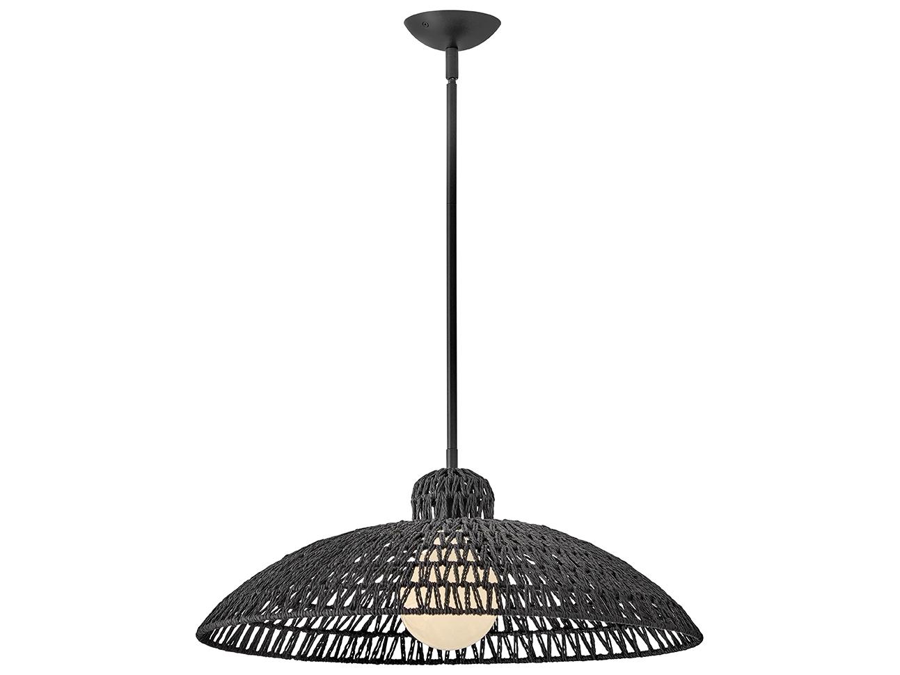 Lark Living Pismo 1-Light Black Dome Pendant