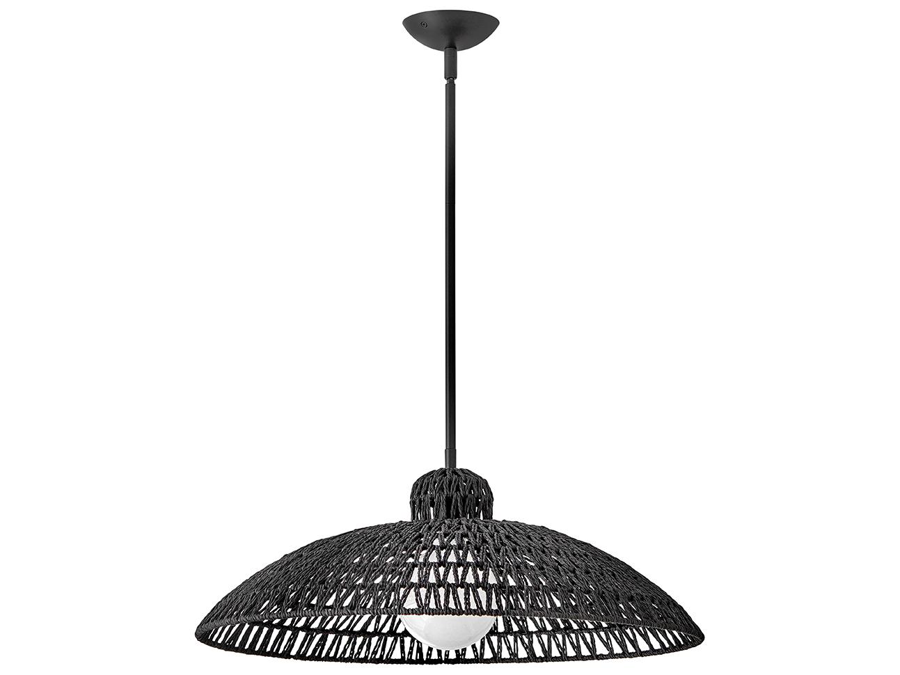 Lark Living Pismo 1-Light Black Dome Pendant