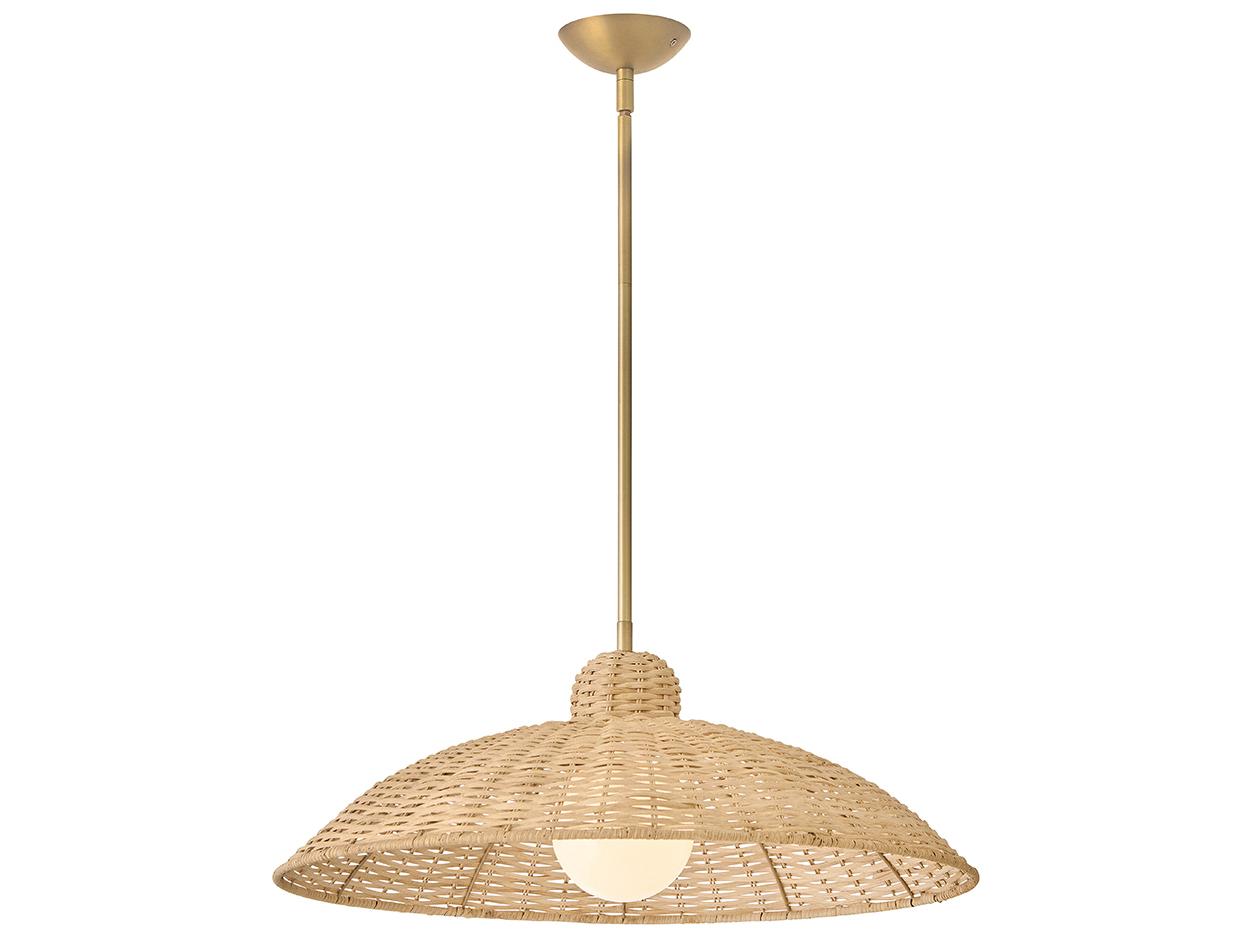 Lark Living Pismo 1-Light Lacquered Brass Dome Pendant