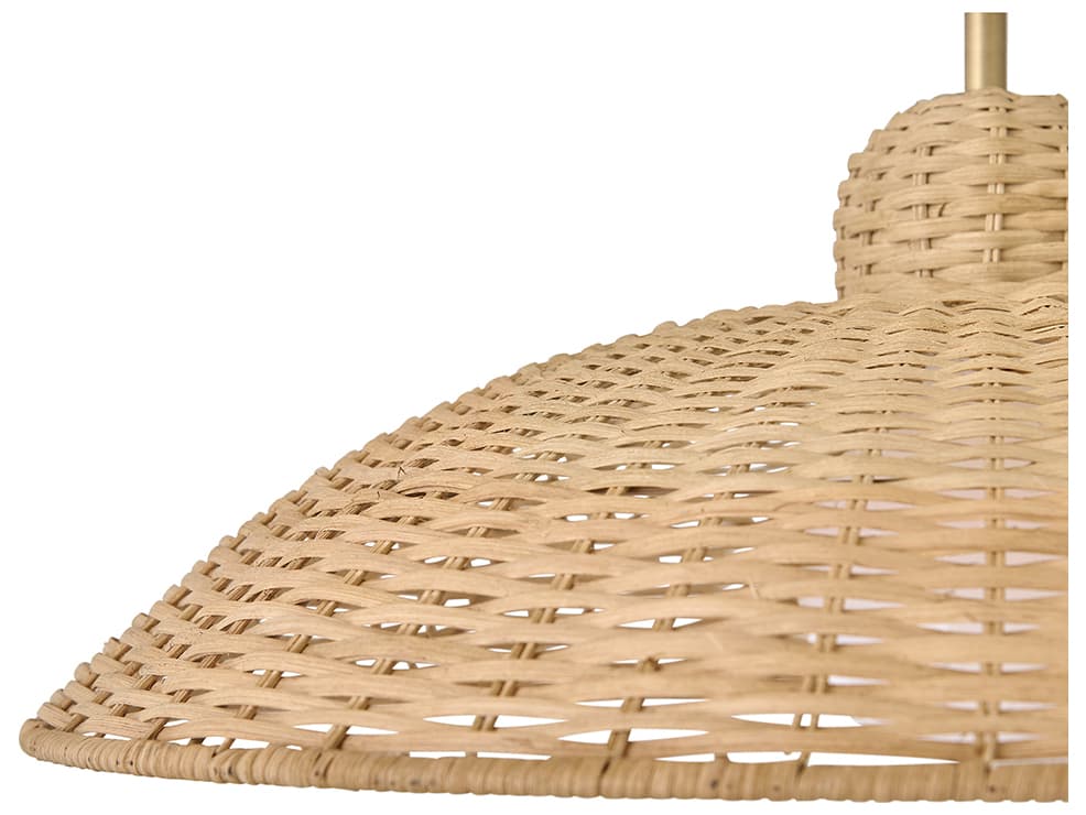 Lark Living Pismo 1-Light Lacquered Brass Dome Pendant