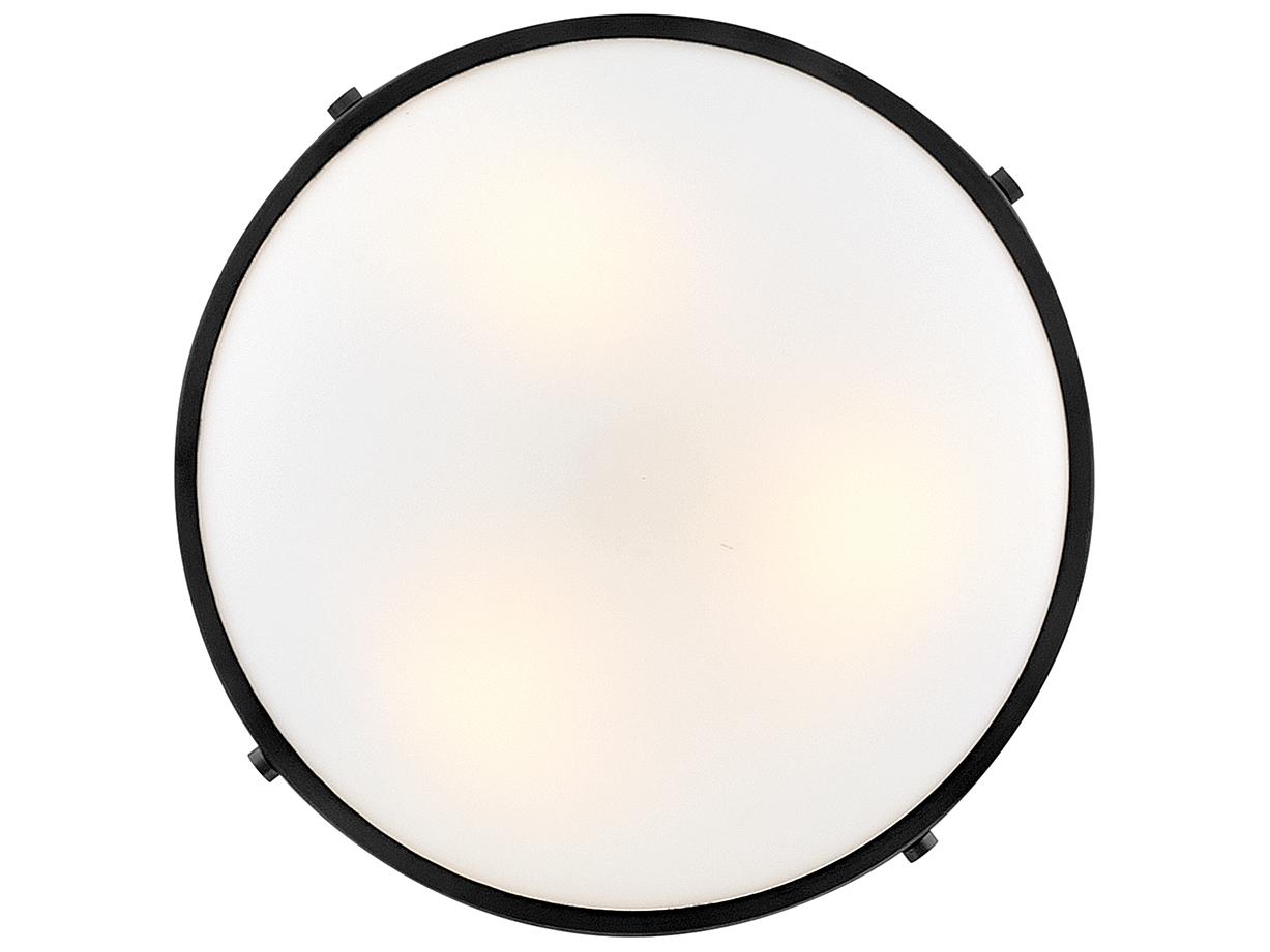 Lark Living Gus 3-Light Black Bowl Semi Flush Mount