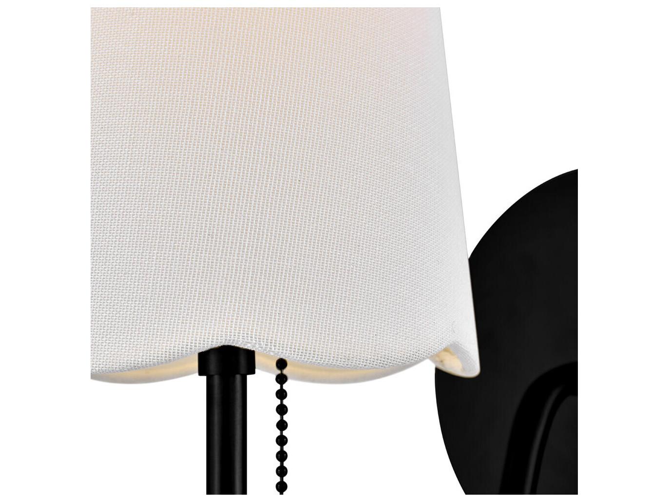 Lark Living Bliss 1-Light Black Wall Sconce