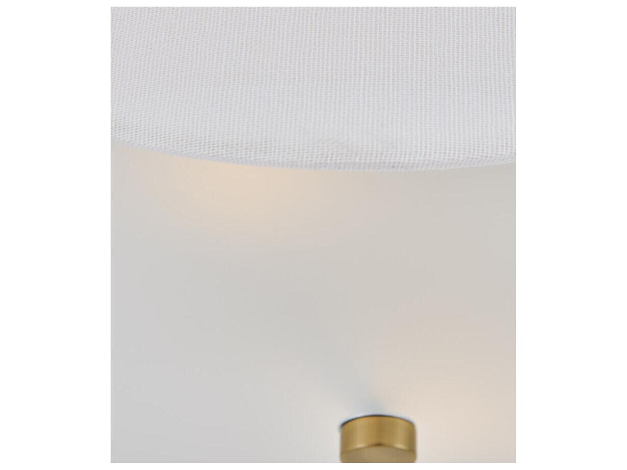 Lark Living Bliss 2-Light Lacquered Brass Drum Semi Flush Mount