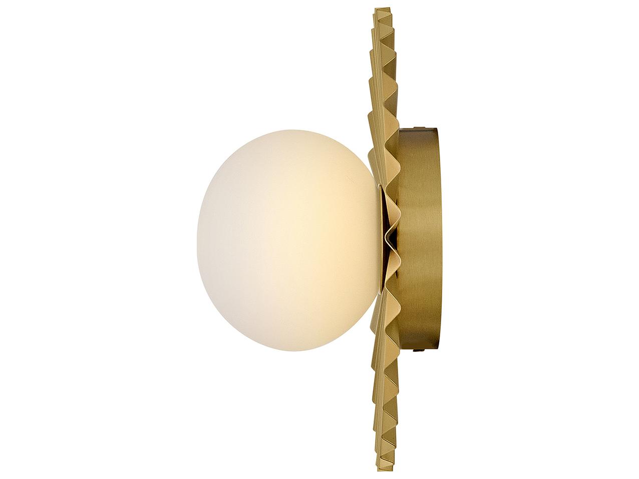 Lark Living Stevie 1-Light Lacquered Brass Globe Flush Mount