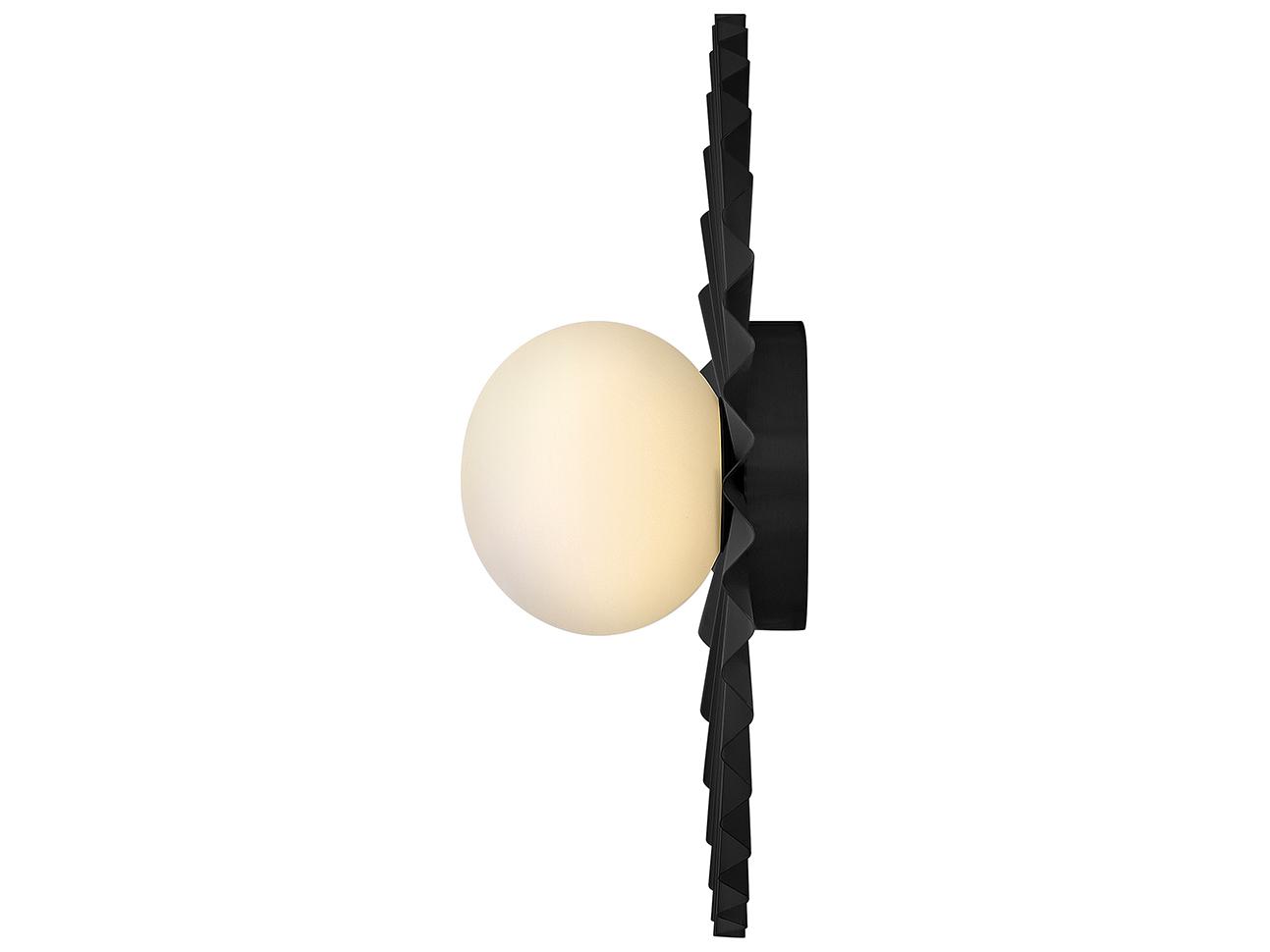 Lark Living Stevie 1-Light Black Globe Flush Mount