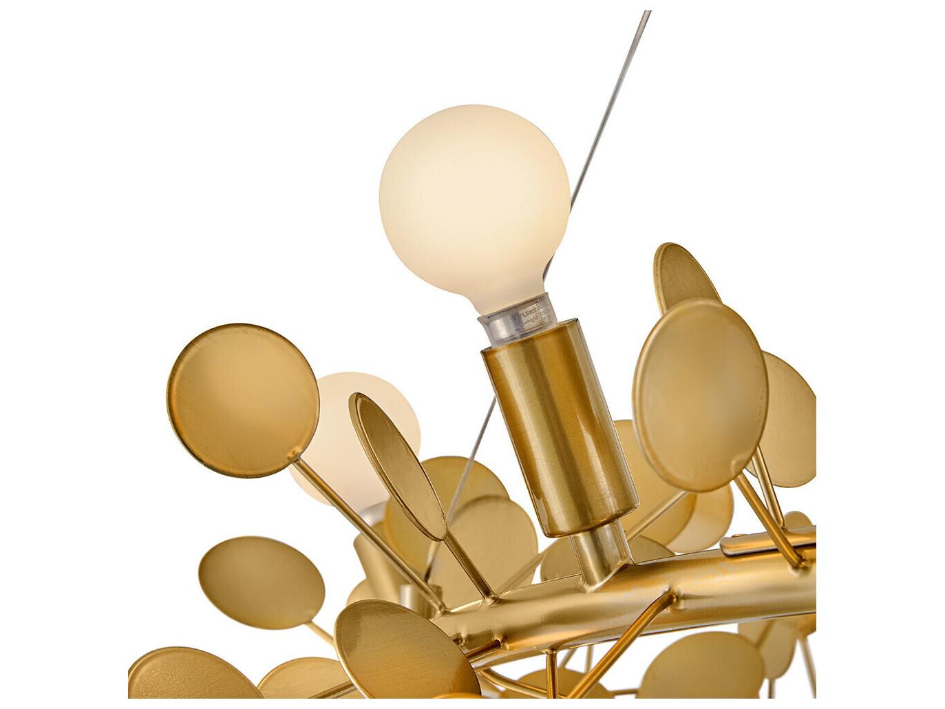 Lark Living Lolli 12-Light Distressed Brass Chandelier