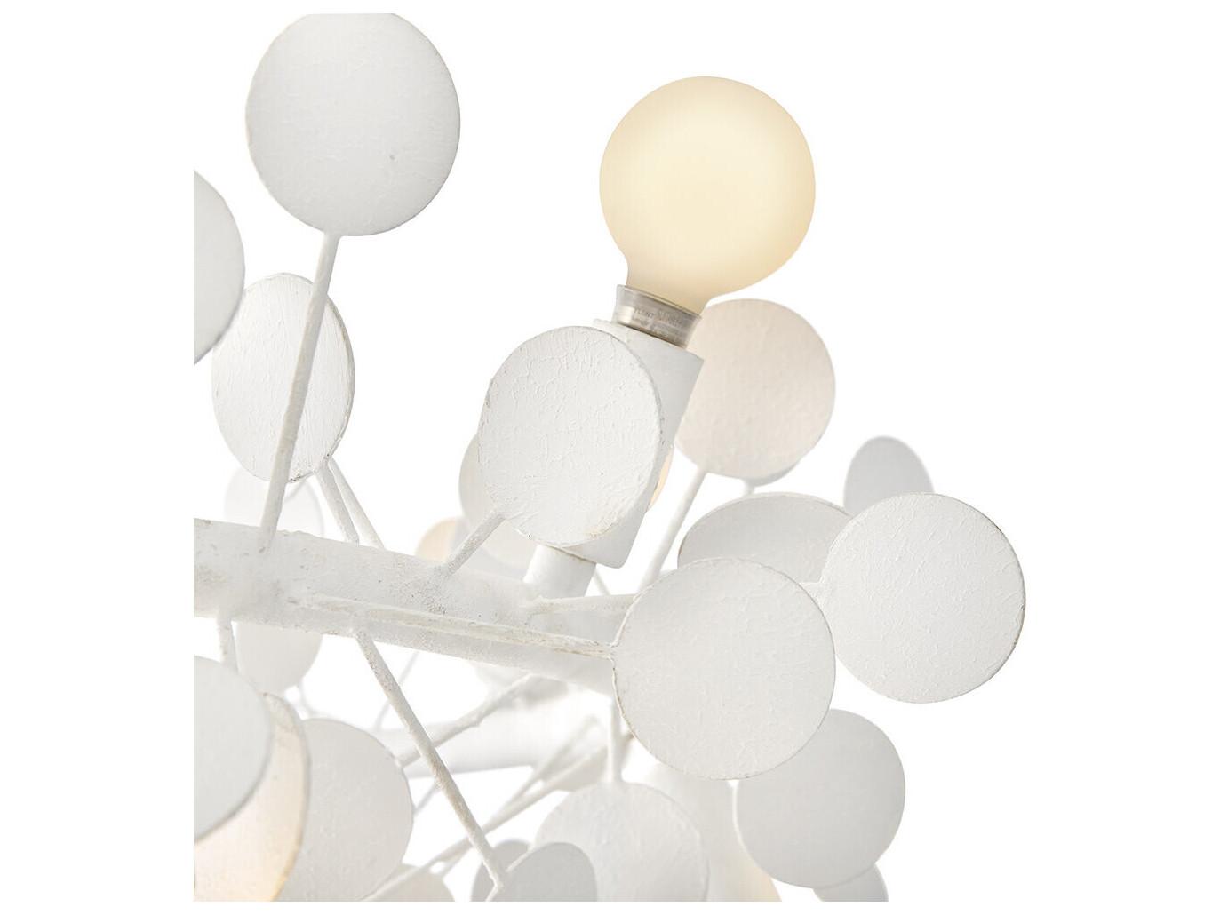 Lark Living Lolli 12-Light Textured Plaster White Chandelier