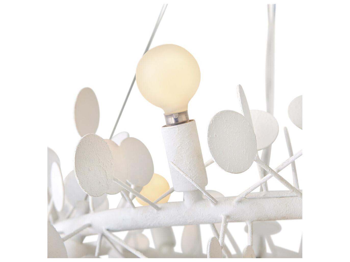 Lark Living Lolli 12-Light Textured Plaster White Chandelier