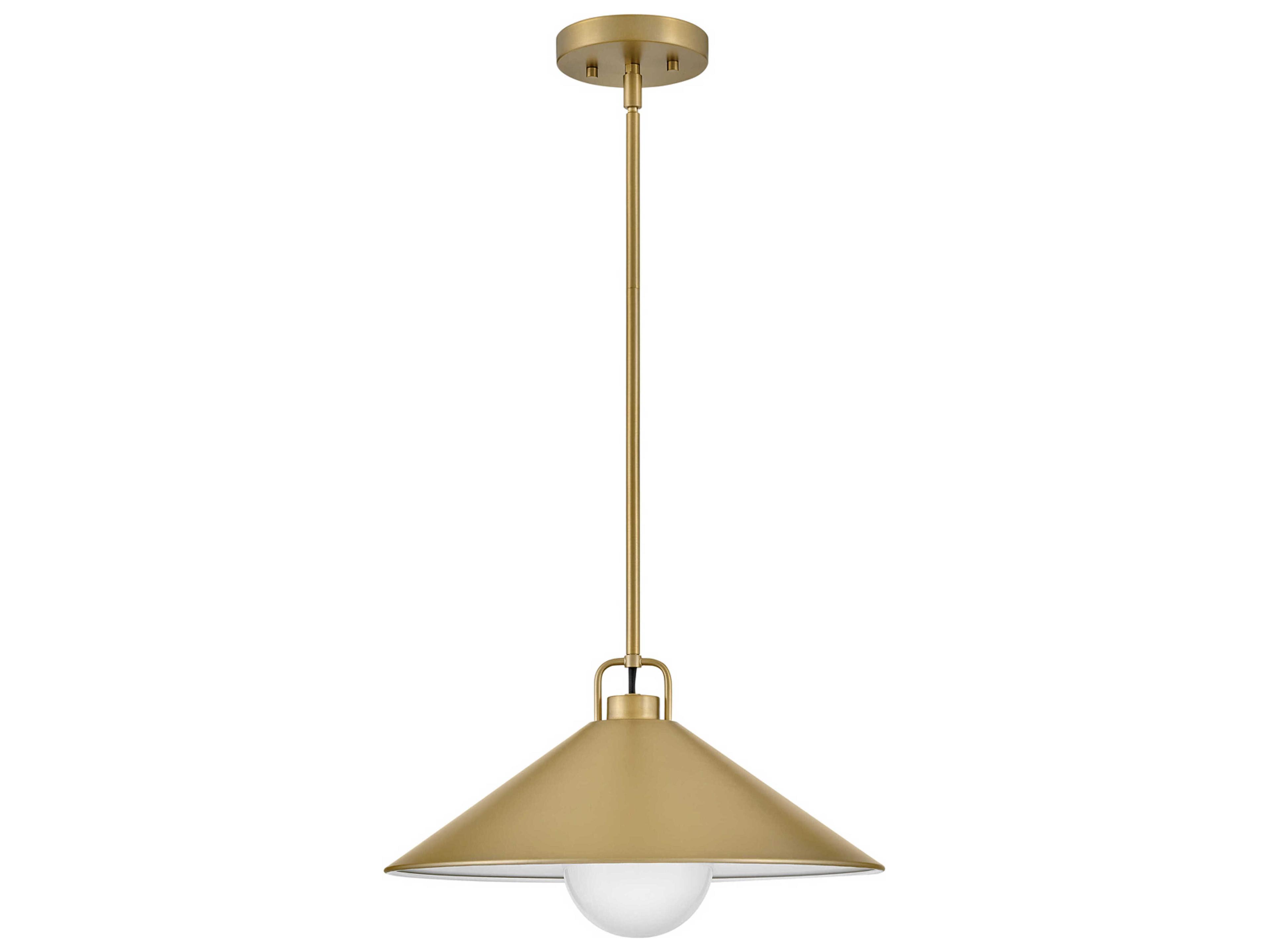 Lark Living Milo 1-Light Lacquered Brass Pendant