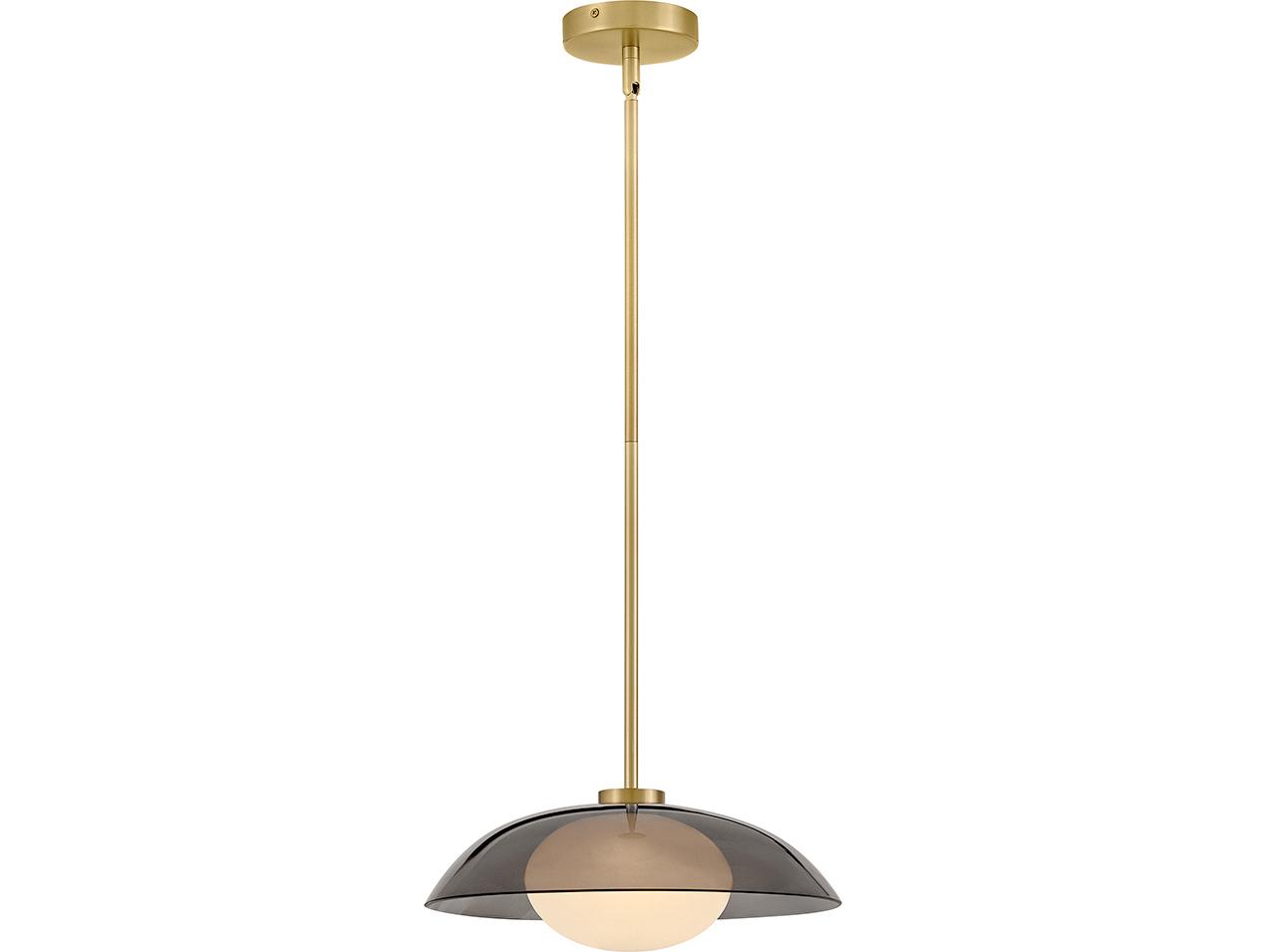 Lark Living Jace Led-Light Lacquered Brass Dome Pendant
