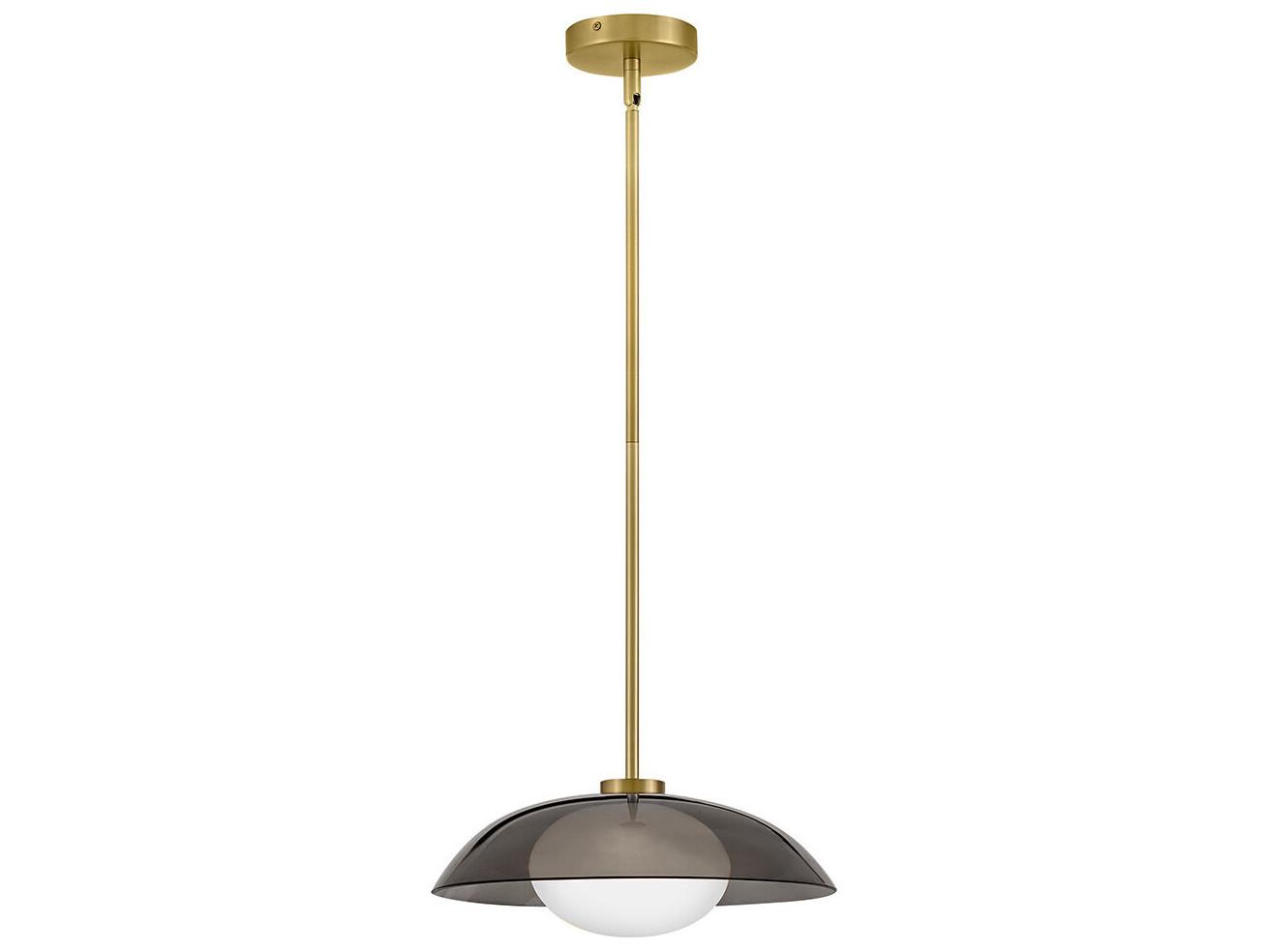 Lark Living Jace Led-Light Lacquered Brass Dome Pendant