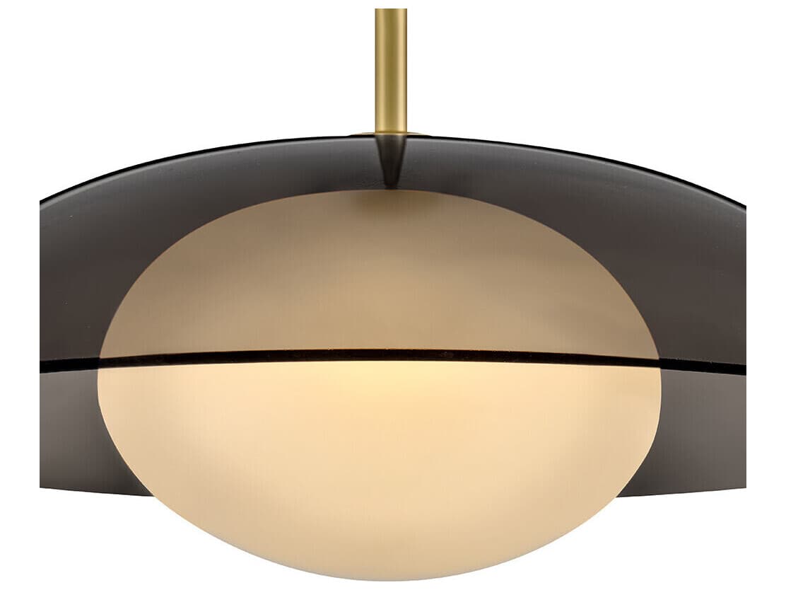 Lark Living Jace Led-Light Lacquered Brass Dome Pendant