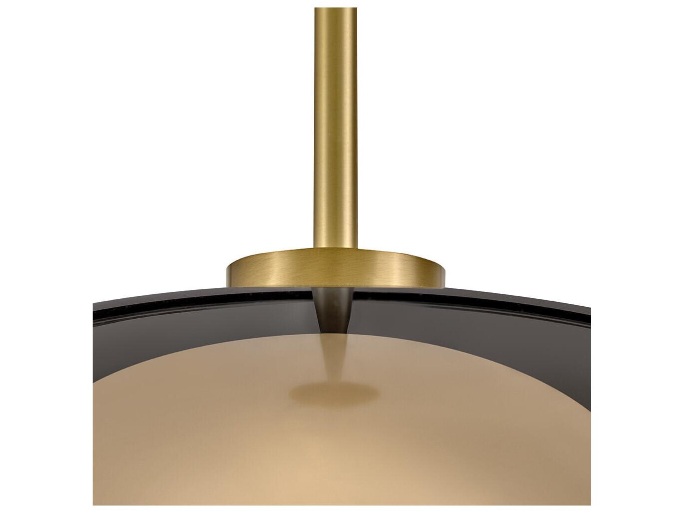 Lark Living Jace Led-Light Lacquered Brass Dome Pendant