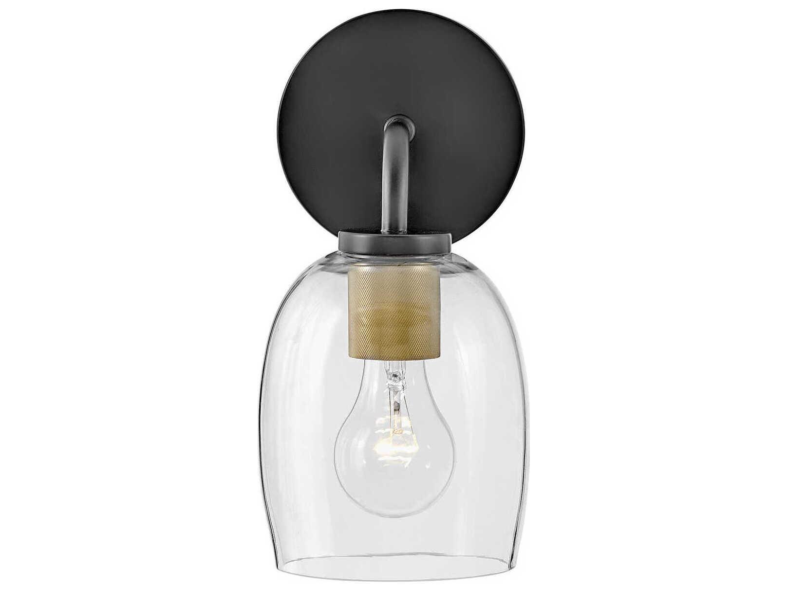 Lark Living Percy 1-Light Black Wall Sconce