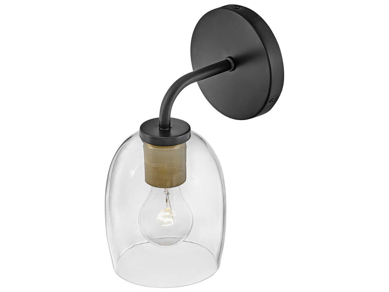 Lark Living Percy 1-Light Black Wall Sconce
