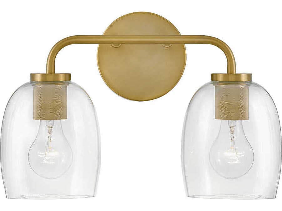 Lark Living Percy 2-Light Lacquered Brass Vanity Light