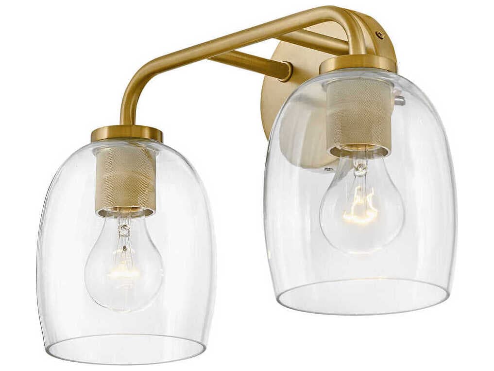 Lark Living Percy 2-Light Lacquered Brass Vanity Light