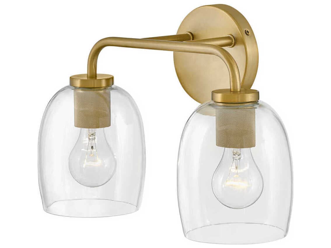 Lark Living Percy 2-Light Lacquered Brass Vanity Light