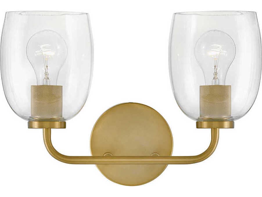 Lark Living Percy 2-Light Lacquered Brass Vanity Light
