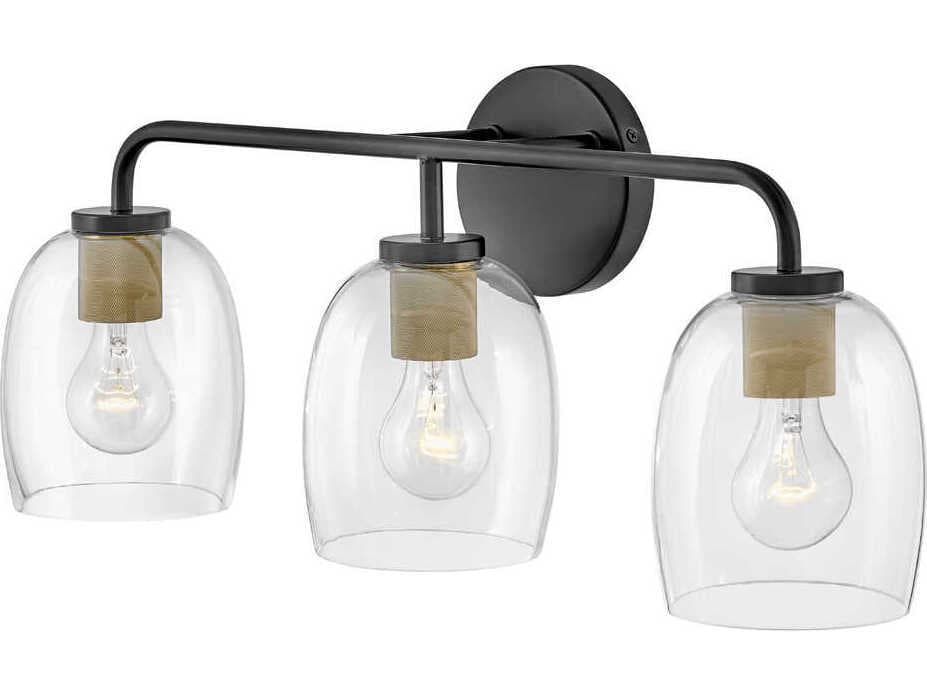 Lark Living Percy 3-Light Black Vanity Light