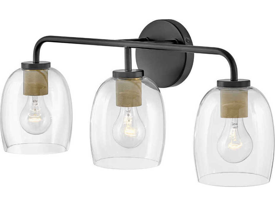 Lark Living Percy 3-Light Black Vanity Light