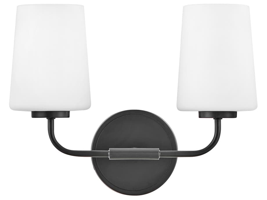 Lark Living Kline 2-Light Black Vanity Light