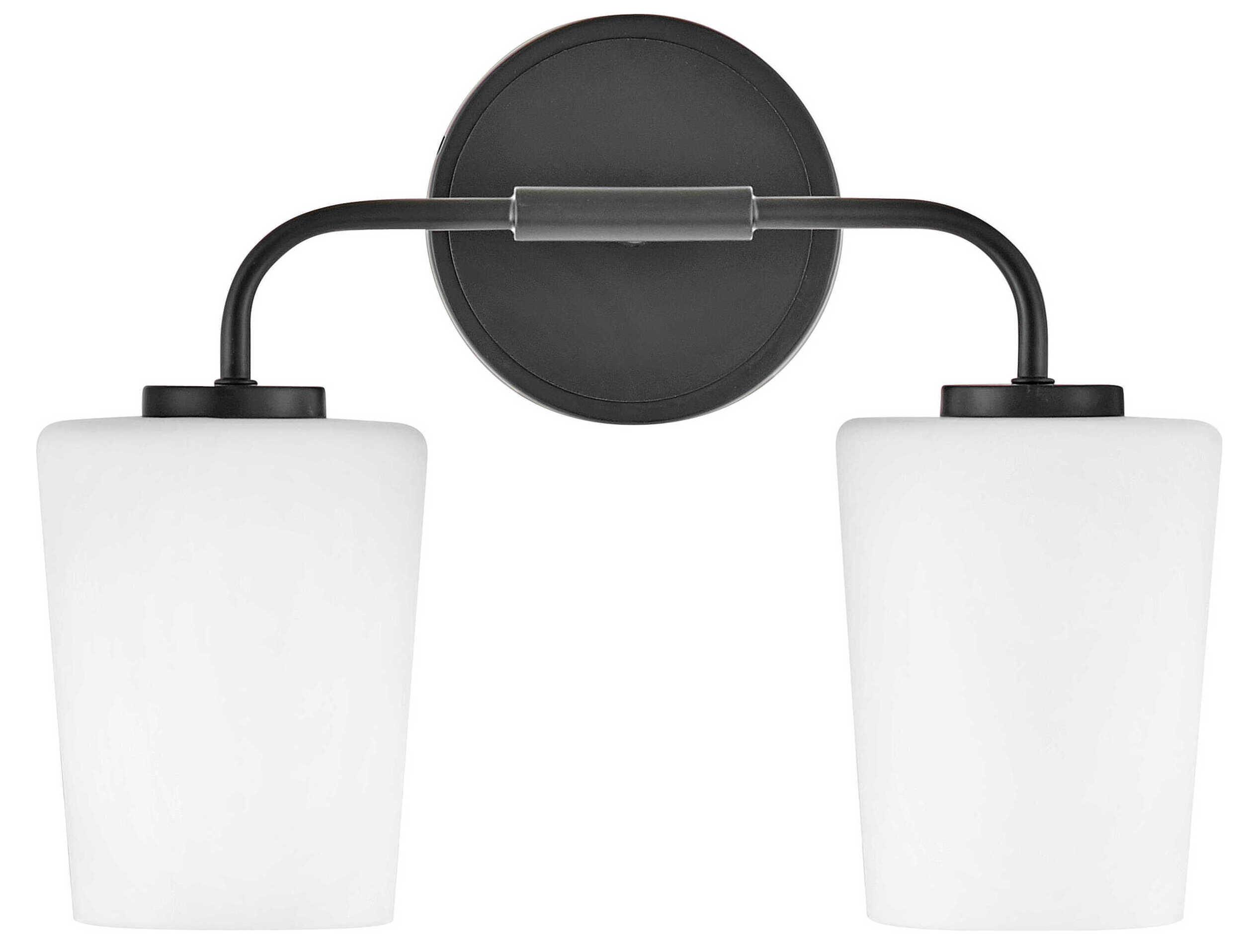 Lark Living Kline 2-Light Black Vanity Light