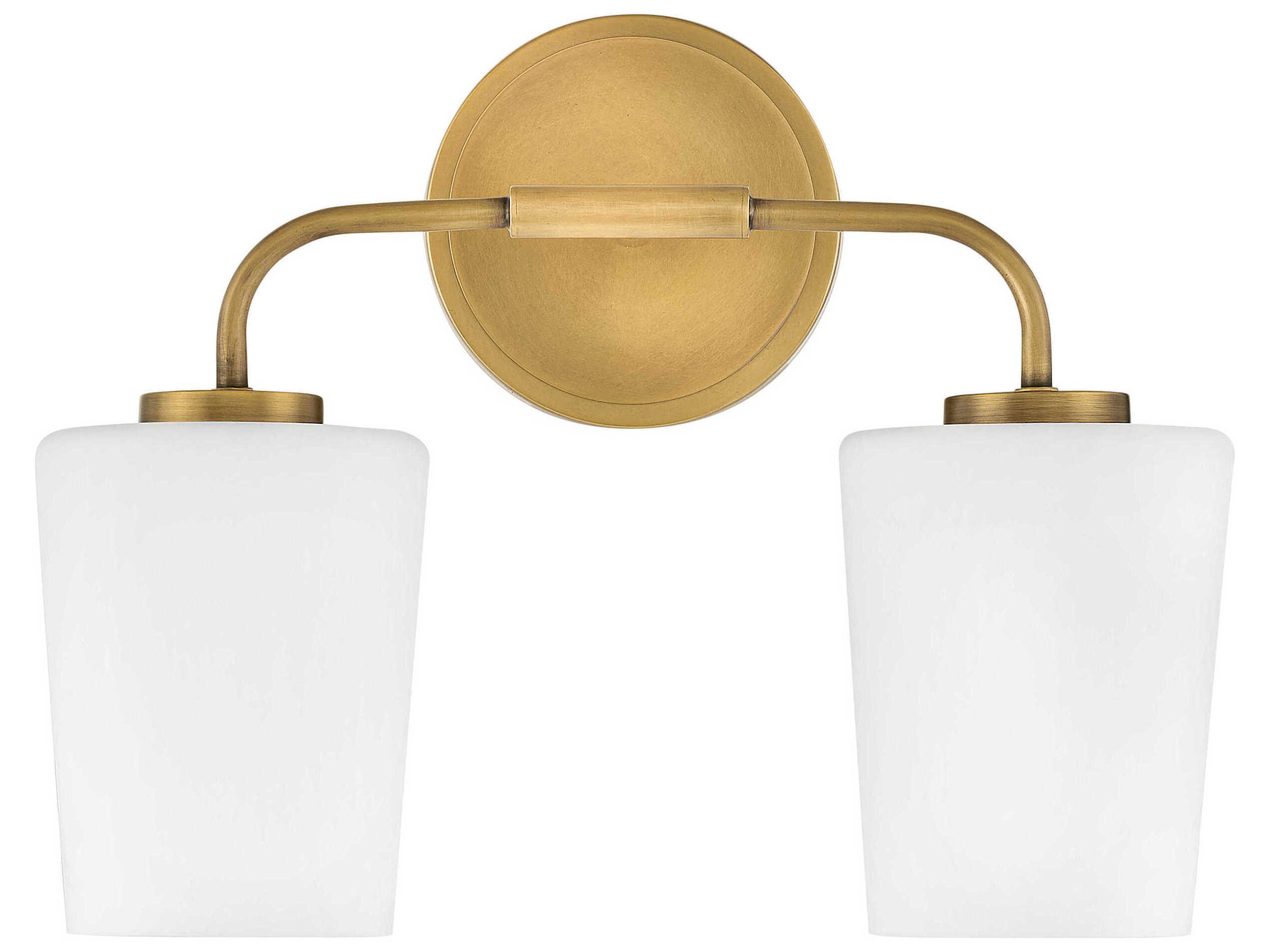 Lark Living Kline 2-Light Heritage Brass Vanity Light