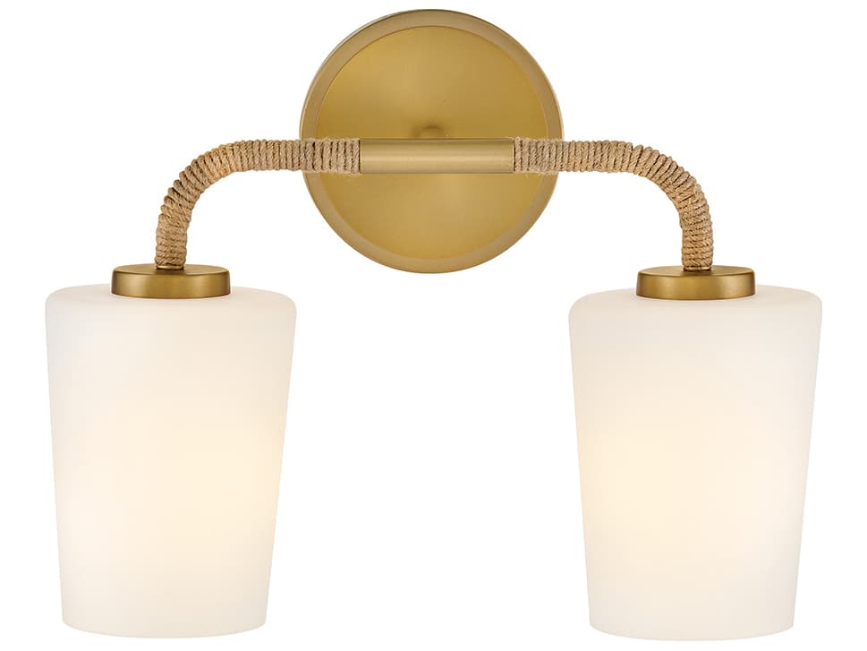 Lark Living Kline 2-Light Lacquered Brass Vanity Light
