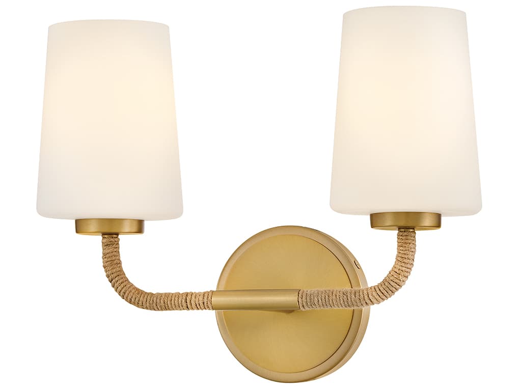 Lark Living Kline 2-Light Lacquered Brass Vanity Light