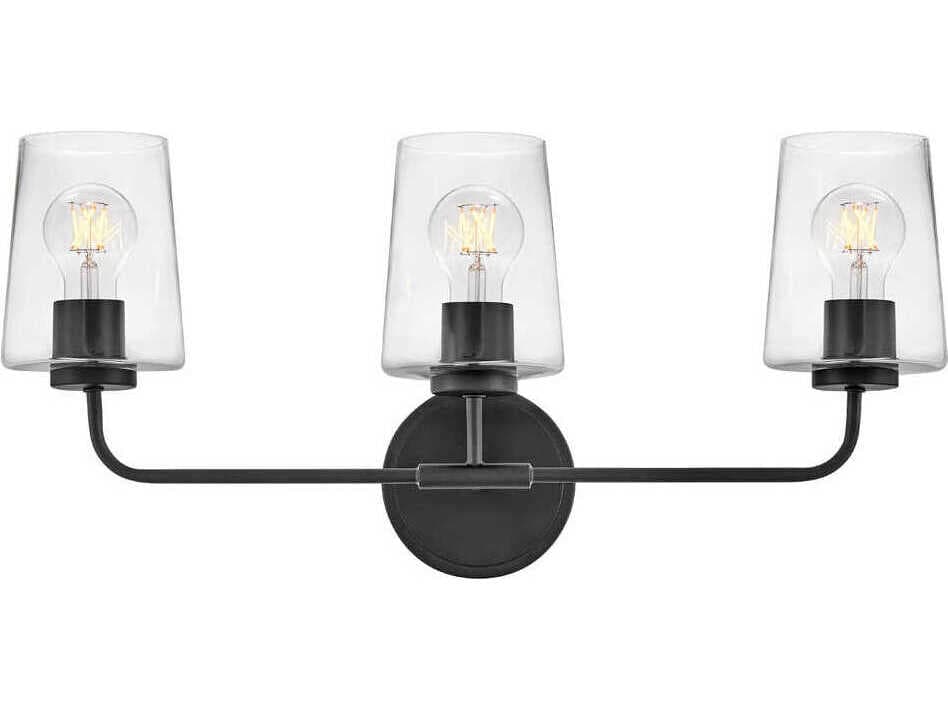 Lark Living Kline 3-Light Black Vanity Light